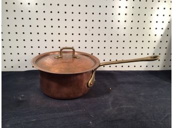 Copral 6.75in Copper Cooking Pot With Mismatched 7.25in Top
