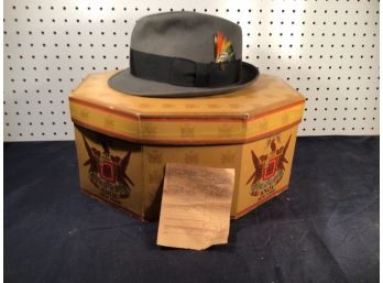 7 1/8th Stetson Cap With Proof Of Purchase In Box