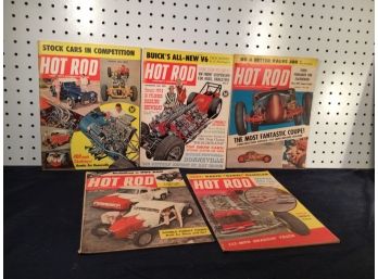 Lot Of 5 Misc Hot Rod Magazines