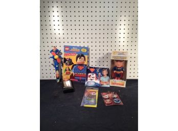 Nice Lot Of Misc Superman Items In Original Packaging, Collectible