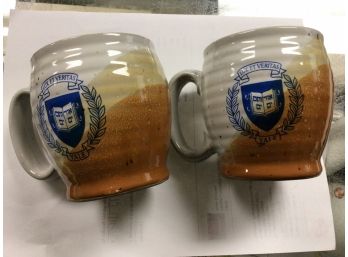 YALE University PAIR Pottery Mugs - C1978-81 Class, By Clay In Mind