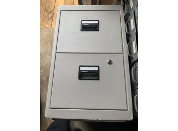 Heavy Fire Proof 2 Door Filing Cabinet By Sentry, Great Condition!