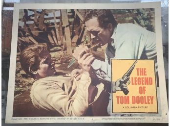 Original Movie Lobby Card, C1959 Columbia Picture, The Legend Of Tom Dooley (99)