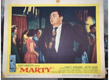 Original Movie Lobby Card, C1954 Hecht-Lancaster, Marty (30)