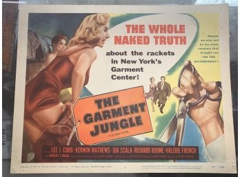 Original Movie Lobby Card, C1957 Columbia Pictures, The Garment Jungle (94)
