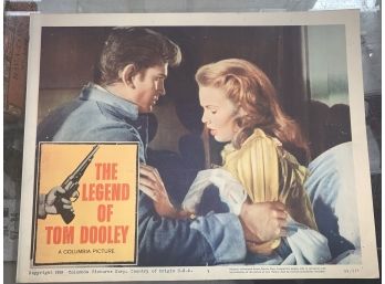Original Movie Lobby Card, C1959 Columbia Picture, The Legend Of Tom Dooley (102)