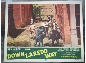 Original Movie Lobby Card, Republic Picture, Down Laredo Way (111)