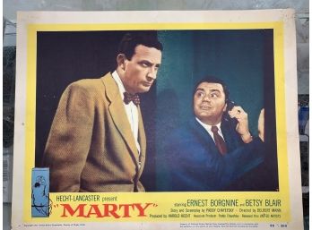 Original Movie Lobby Card, C1954 Hecht-Lancaster, Marty (25)