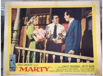 Original Movie Lobby Card, C1954 Hecht-Lancaster, Marty (31)