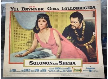 Original Movie Lobby Card, C1959 Edward Small, Solomon And Sheba (45)