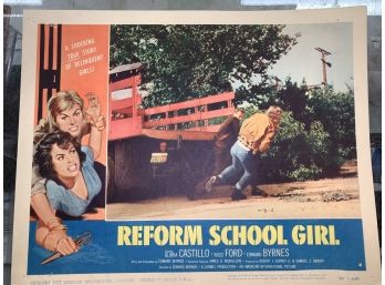 Original Movie Lobby Card, C1957 Reform School Girl (60)