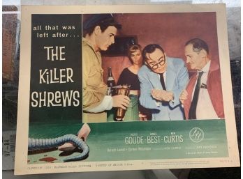 Original Movie Lobby Card, C1959 McLendon Radio Pictures, The Killer Shrews (107)