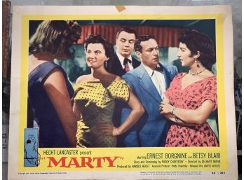Original Movie Lobby Card, C1954 Hecht-Lancaster, Marty (28)
