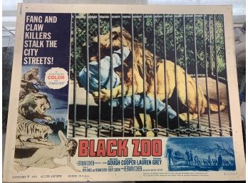 Original Movie Lobby Card, C1963 Black Zoo (135)