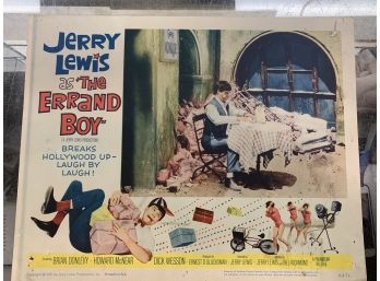 Original Movie Lobby Card, C1961 Jerry Lewis, Errand Boy (123)