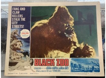 Original Movie Lobby Card, C1963 Black Zoo (130)