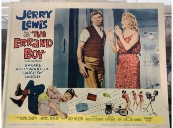 Original Movie Lobby Card, C1961 Jerry Lewis, Errand Boy (124)