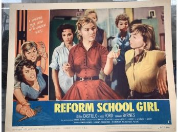 Original Movie Lobby Card, C1957 Reform School Girl (59)