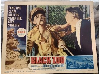 Original Movie Lobby Card, C1963 Black Zoo (131)