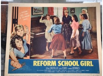 Original Movie Lobby Card, C1957 Reform School Girl (63)