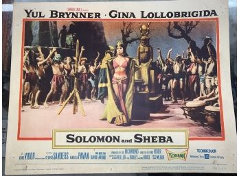 Original Movie Lobby Card, C1959 Edward Small, Solomon And Sheba (48)