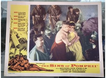 Original Movie Lobby Card, Visual Drama Inc, The Sins Of Pompeii (43)