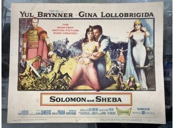 Original Movie Lobby Card, C1959 Edward Small, Solomon And Sheba (44)
