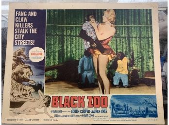 Original Movie Lobby Card, C1963 Black Zoo (132)