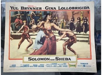Original Movie Lobby Card, C1959 Edward Small, Solomon And Sheba (50)