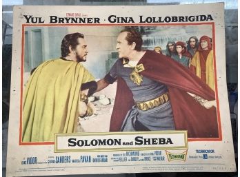 Original Movie Lobby Card, C1959 Edward Small, Solomon And Sheba (49)