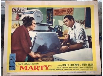 Original Movie Lobby Card, C1954 Hecht-Lancaster, Marty (27)