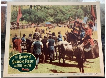 Original Movie Lobby Card, C1950 Columbia Pictures, Rogues Of Sherwood Forest (55)