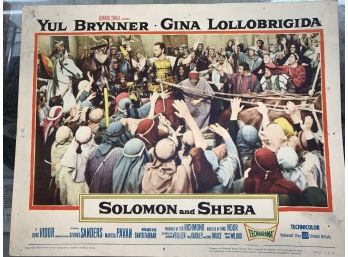 Original Movie Lobby Card, C1959 Edward Small, Solomon And Sheba (51)