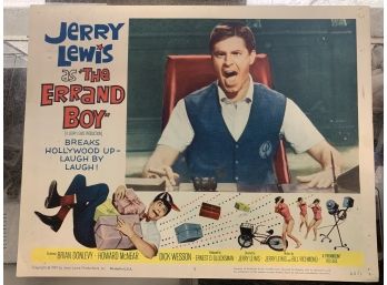 Original Movie Lobby Card, C1961 Jerry Lewis, Errand Boy (121)