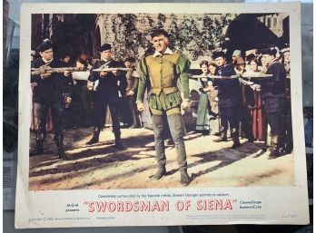 Original Movie Lobby Card, C1962 M-g-m, Swordsman Of Siena (65)
