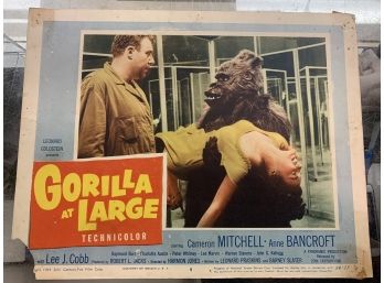 Original Movie Lobby Card, C1954 Leonard Goldstein, Gorilla At Large (128)