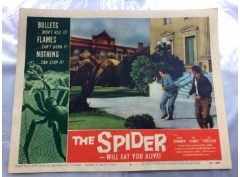 Original Movie Lobby Card, C1958 The Spider - Will Eat You Alive (223)