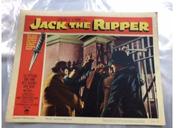 Original Movie Lobby Card, C1960 Jack The Ripper (309)