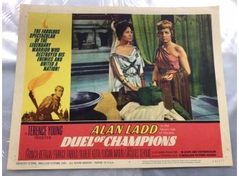 Original Movie Lobby Card, C1964 Alan Ladd, Duel Of Champions (230)