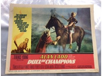 Original Movie Lobby Card, C1964 Alan Ladd, Duel Of Champions (227)