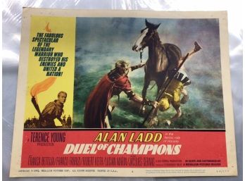 Original Movie Lobby Card, C1964 Alan Ladd, Duel Of Champions (231)