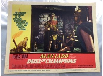 Original Movie Lobby Card, C1964 Alan Ladd, Duel Of Champions (229)