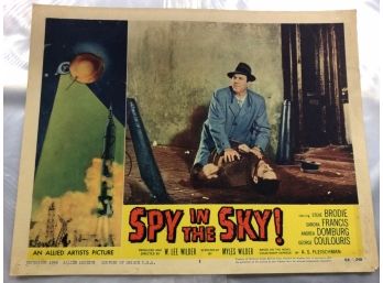 Original Movie Lobby Card, C1958 Spy In The Sky (268)