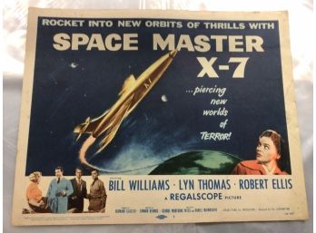 Original Movie Lobby Card, C1958 Space Master X-7, Regalscope (265)