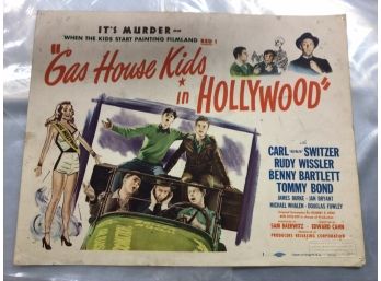 Original Movie Lobby Card, Gas House Kids In Hollywood (296)