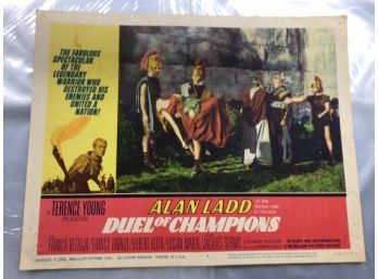 Original Movie Lobby Card, C1964 Alan Ladd, Duel Of Champions (226)