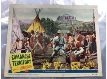 Original Movie Lobby Card, C1950 Comanche Territory (291)