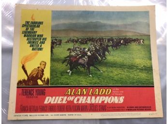 Original Movie Lobby Card, C1964 Alan Ladd, Duel Of Champions (232)