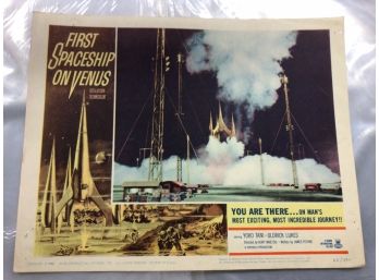 Original Movie Lobby Card, C1962 First Spaceship On Venus (212)