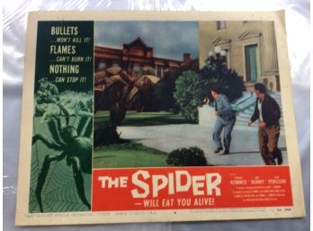 Original Movie Lobby Card, C1958 The Spider - Will Eat You Alive (225)